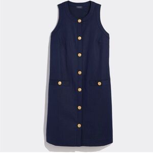 Vineyard vines navy nautical shift dress 
With gold buttons